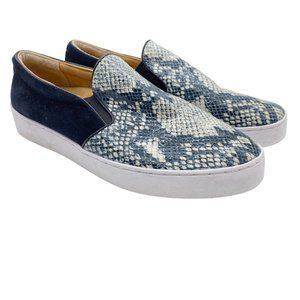 Vionic Dinora Leather Slip On Comfort Shoes size 9 snake print women's